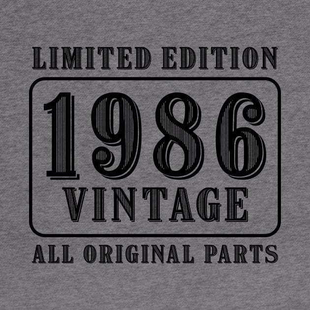 All original parts vintage 1986 limited edition birthday by colorsplash